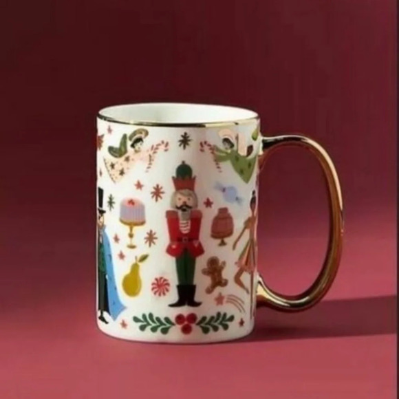 Anthropologie Rifle Paper Co. Holiday  Nutcracker Mug - Picture 2 of 2